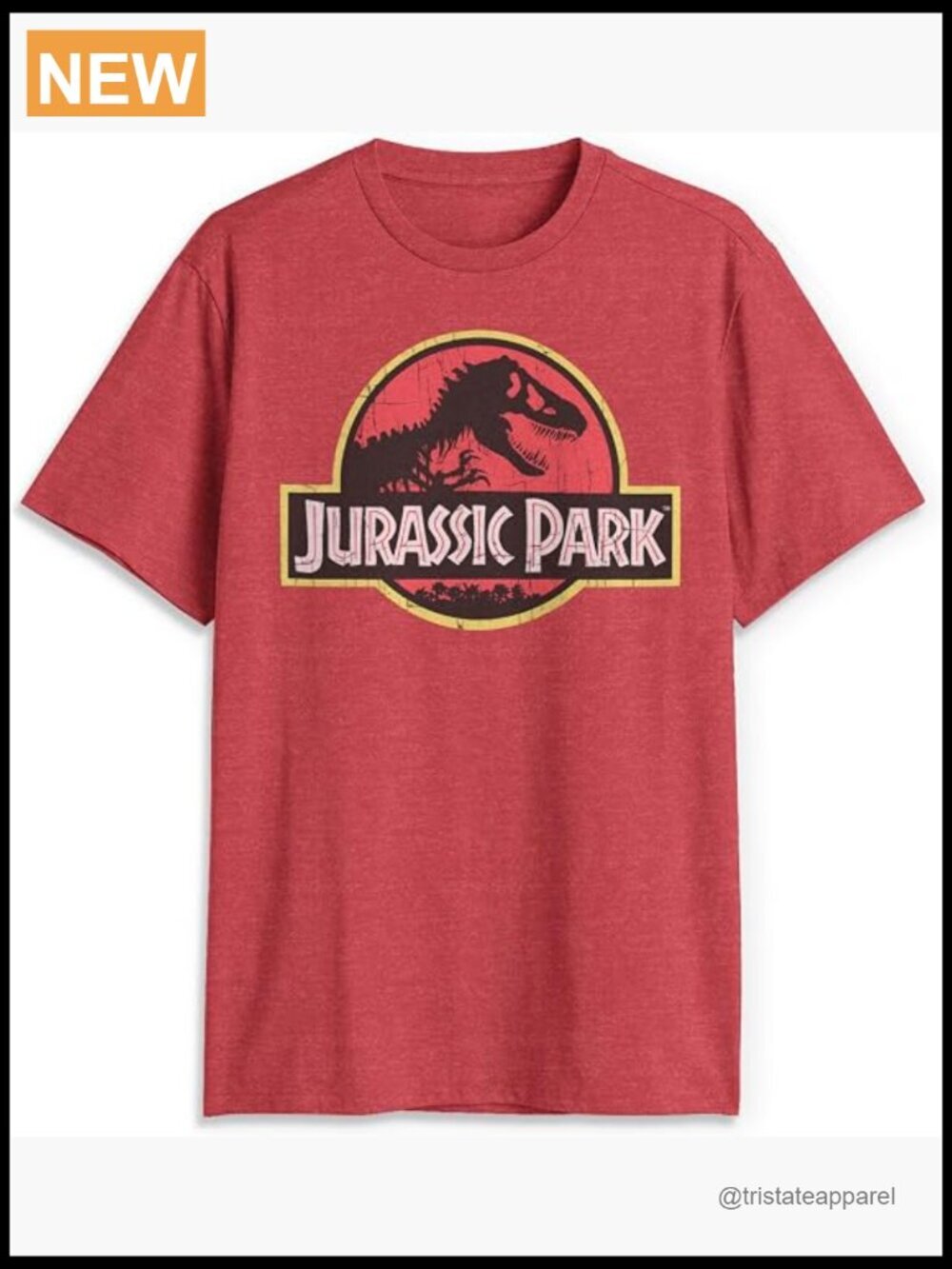 Men's Big Classic Movie Logo T-Shirt, Cotton-Polyester Blend, Crew Neck, Short